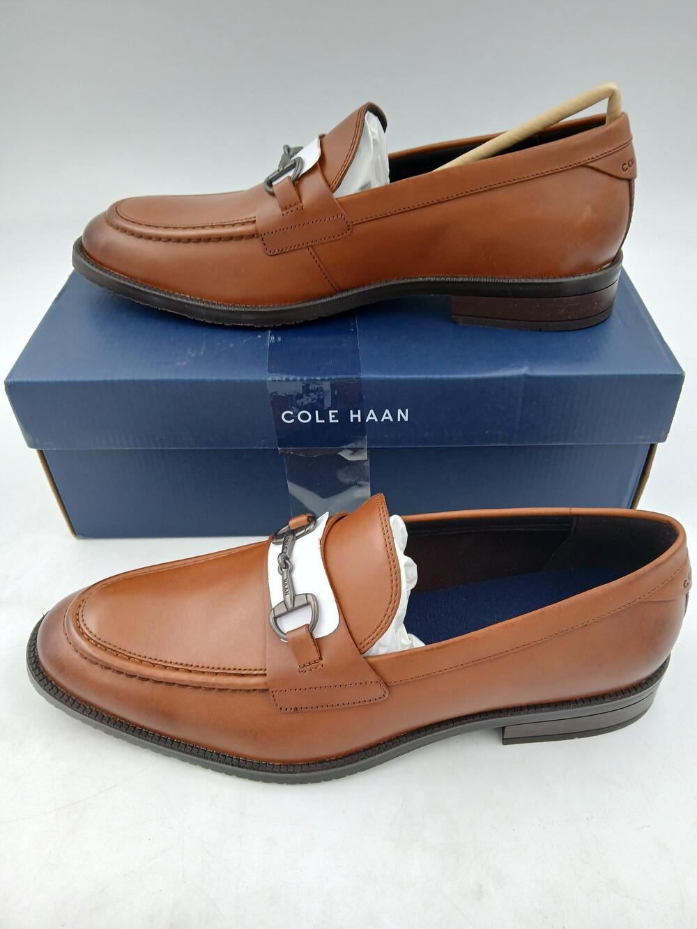 Cole Haan ME Bit Loafer Shoes Mens Size 10 Brown Leather Dress Slip On Grand.OS